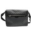LOUIS VUITTON Damier Grafitte Daniel GM Shoulder Bag leather black unisex N58033 Used