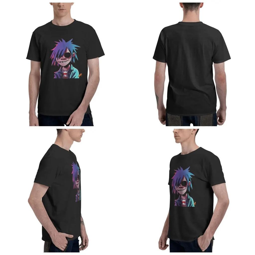 Gorillaz 100 Cotton Tshirt Unisexsoversized T Shirts Unisex Round Neck Short Sleeve S6xl