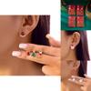 Christmas Elf Earring Set With Festive Animal Designs For Holiday Celebrations