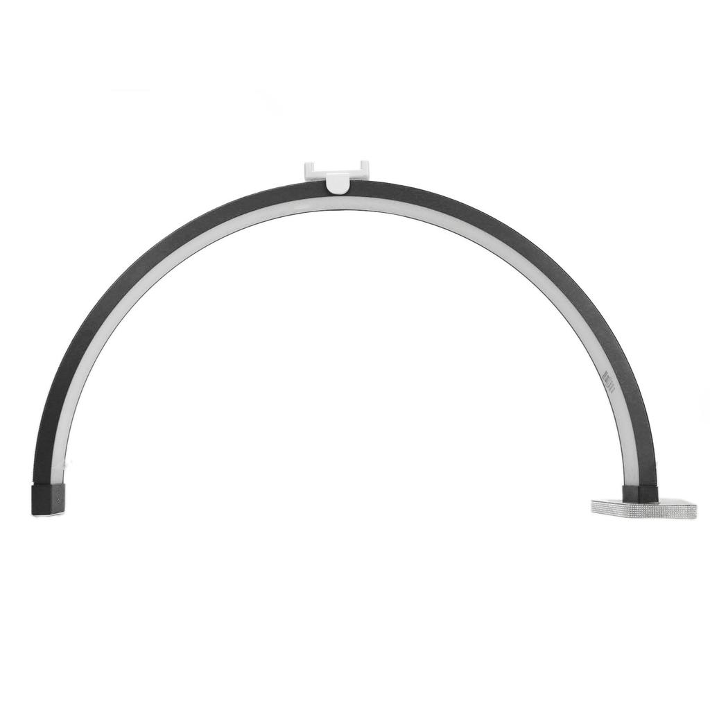 29.5 Inch LED Half Moon Nail Desk Lamp 40W Half Moon Nail Desk Light 32005600K Touch Key Fill Light with Phone Clip