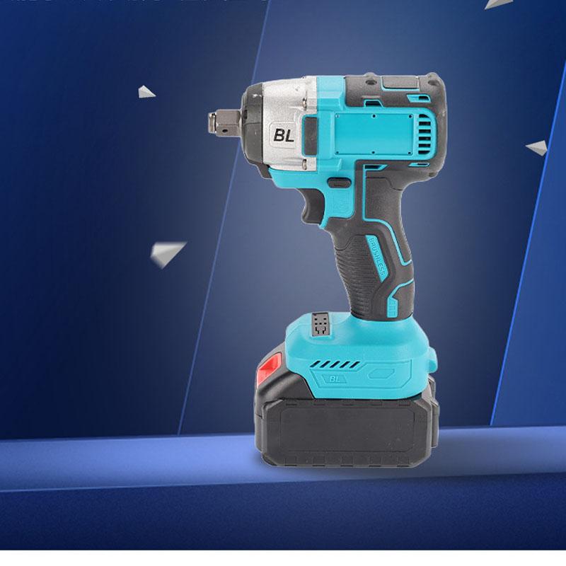 

«Электрический ударный гайковерт с литиевой батареей и высоким крутящим моментом для трансграничной торговли в автомобильной и деревообрабатывающей промышленности» Dual-use, two batteries, one charger