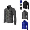 Vintage Herren Doppelreiher Steampunk Jacke für Mittelalterliche Cosplay-Veranstaltungen