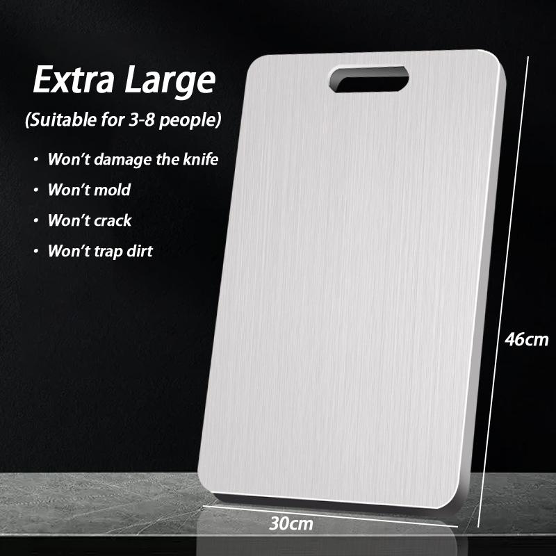 Nerezové krájecí desky do kuchyně, zesílené oboustranné krájecí desky na potraviny