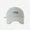 Spring and Summer New Baseball Cap Letter Embroidery Plaid Hat Fashion Retro Casual Outdoor Sunshade Cap