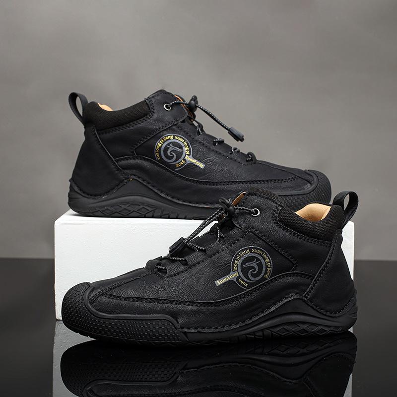 Autumn and winter men's shoes fleece warm casual outdoor Martin boots men