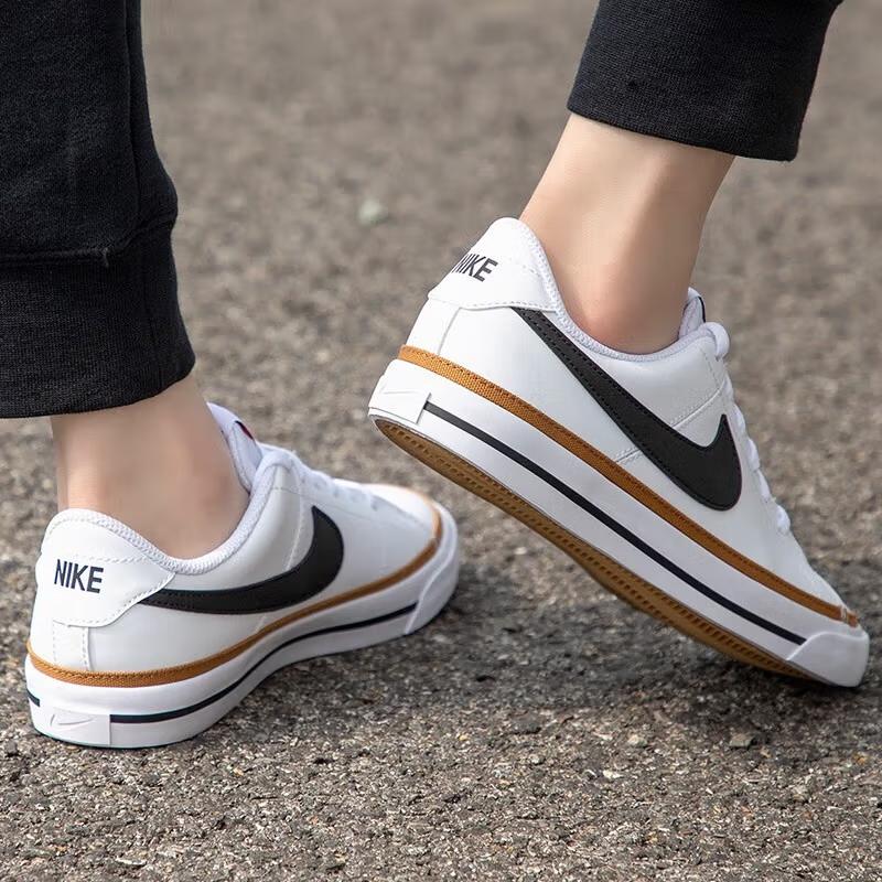 Novo Nike Court Legacy Branco Ocre Deserto GS DA5380-102