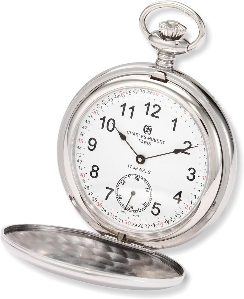 Charles Hubert Men's Pocket Watch, Manual Winding, Small Seconds, 3907-WRR