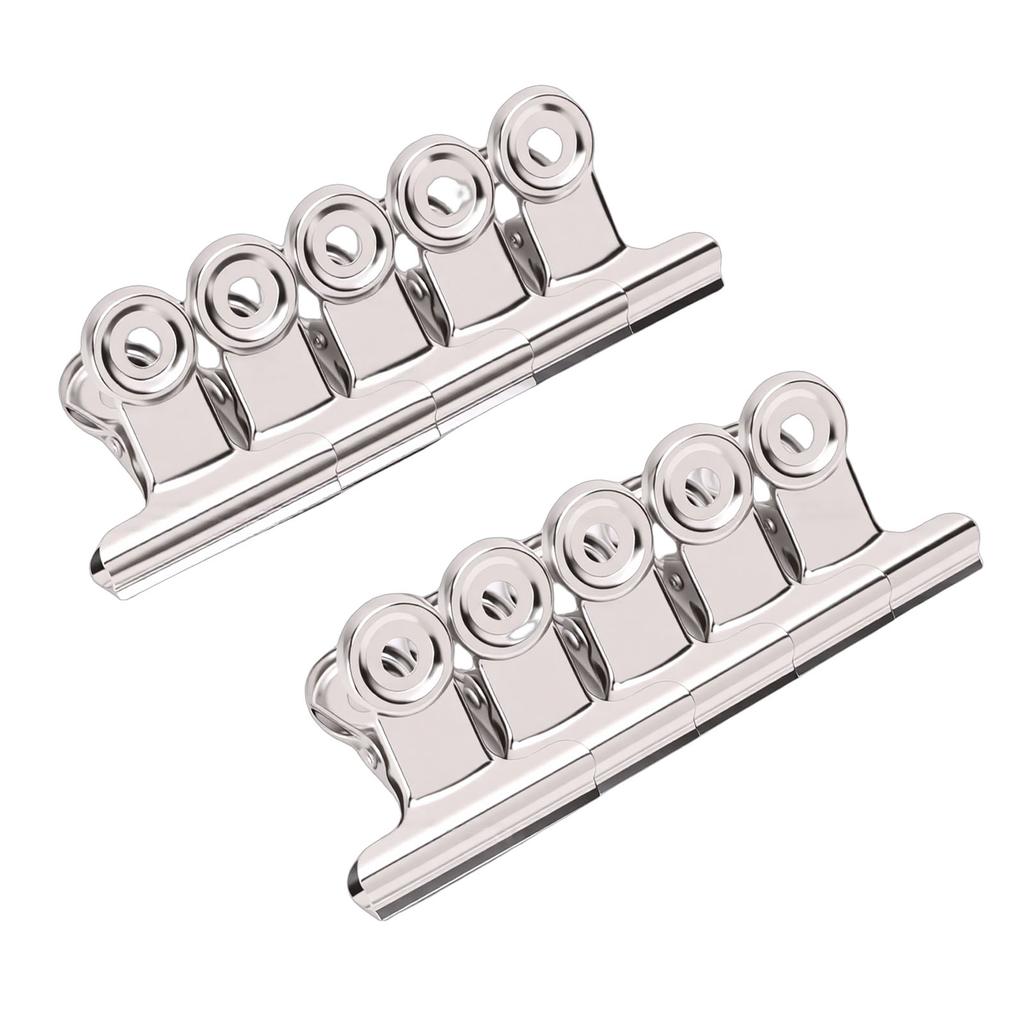 Nail Extension Clips Reusable Alloy Curve C Nail Art Pinching Clips DIY Manicure Tool Silver Color 10 Piece Set