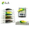 HENGJIA 2models 18pcs Mixed Minnow Lures Set Kit Deepwater Long Lip Artificial Bait Fishing Tackle