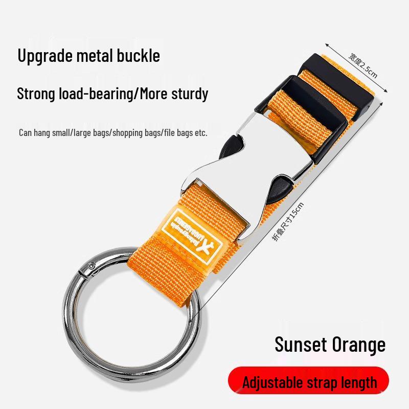 Travel Essential Suitcase and Backpack Anti-Lost Bungee Cord Strap with Hanging Buckle