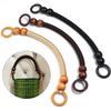 1pc Wooden Handbag Handle Rope Vintage Woven Wooden Bead Handbag Handle For DIY Crafts Bag Strap Replacement Handbag Accessories