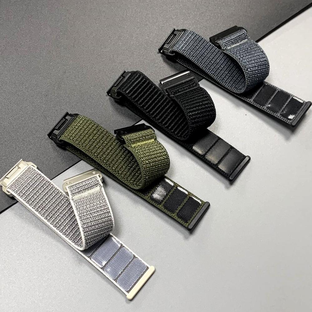 22mm 26mm Nylon Loop Quick Fit Strap for Garmin Fenix 8 Pro 7X 6X 6 5 Plus Tactix 8 Enduro 3 Epix Forerunner 970 965 Sports Band