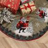 Merry Christmas Round Christmas Tree Skirt Creative Carpet Floor Mat New Christmas Base Cover
