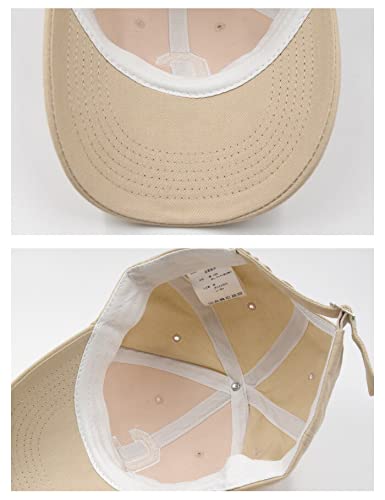 Aqua Garage C Logo Baseball Cap, Unisex, Outdoor, Walking, UV Protection, Sun Protection, Stylish, 100% Cotton, Beige