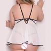 Delicate Sexy Girl Cute Lingerie Plus Size Women Underwear Applique Nightdress
