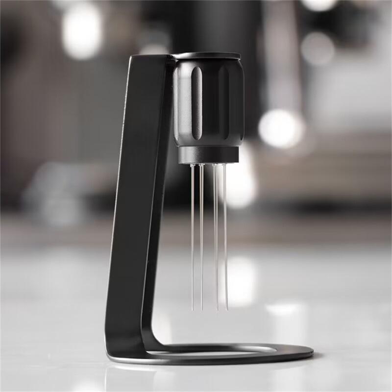 WDT-Werkzeug Espresso Kaffee-Rührer Professionelles Werkzeug Kaffee-Verteilnadel Espresso-Mischer mit Magnetischem Ständer