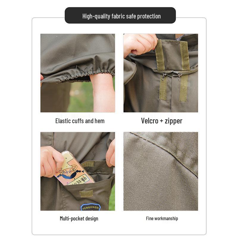 Breathable Beekeeping Suit with Hat & Thickened Protection Tools