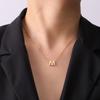 Cazador Stainless Steel A-Z Initial Letter Necklace for Women Alphabet Choker Chain Jewelry Birthday Gifts New Trend 2026