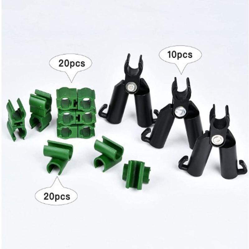 50Pcs Trellis Plant Connectors Clip Garden Trellis Clip Rotatable Rod Connectors for Tomato Cage Plant Stakes