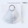 T/L-Shaped False Nail Art Color Card Display Stand Gel Polish Template Nail Art Tips Sample Stand Nail Polish Practice Shelf