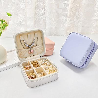 Proste pudełko na biżuterię w stylu ins podróżne kreatywne mini przenośne pudełko na kolczyki sztyfty naszyjnik pudełko na pierścionek pudełko do pakowania biżuterii
