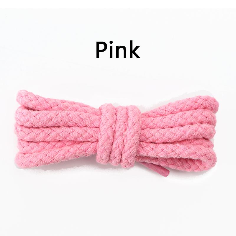 Linen Cotton Shoe laces 7mm Bold Round Shoelaces for Sneakers Laces Shoes Boot Shoelace Round Shoestrings 100/120/140/160/180CM