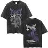 Gewaschenes Vintage Rockband Mayhem De Mysteriis Dom Sathanas Grafik-T-Shirt Herren Damen Retro Death Black Metal Gothic Punk T-Shirts
