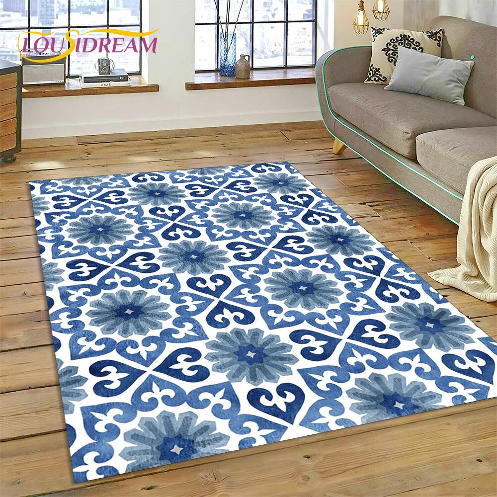 Bohemia Nordic Celts Turkish Series Carpet Rug for Home Living Room Bedroom Sofa Doormat Decor,kid Area Rug Non-slip Floor Mat