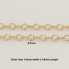 Classic 14K Gold Filled Tiny Round Cable Chain for Jewelry Women Bracelet Making