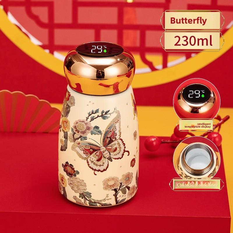 Mushroom Cup Portable Insulated Water Bottle With Vacuum Double Wall For Office And Travel