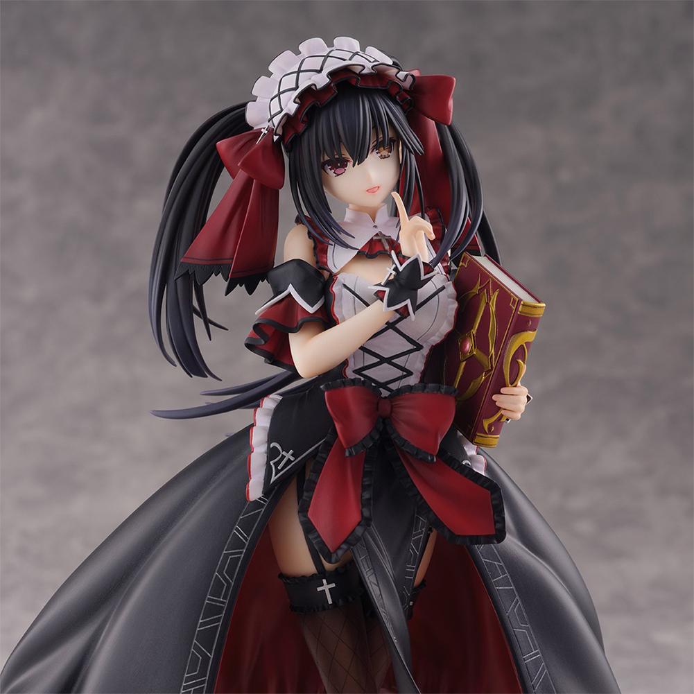 Anime Tokisaki Kurumi Figure Cute Kurumi Tokisaki Action Figure Loli Girl Statue Pvc Model Car Decor Collection Toy Boys Gifts
