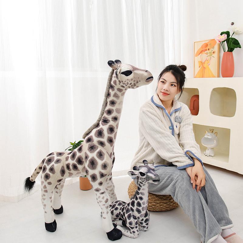 New 50 70 90 110cm Giraffe Plush Toy Soft Stuffed Animal Cute Doll Birthday Gift for Kids