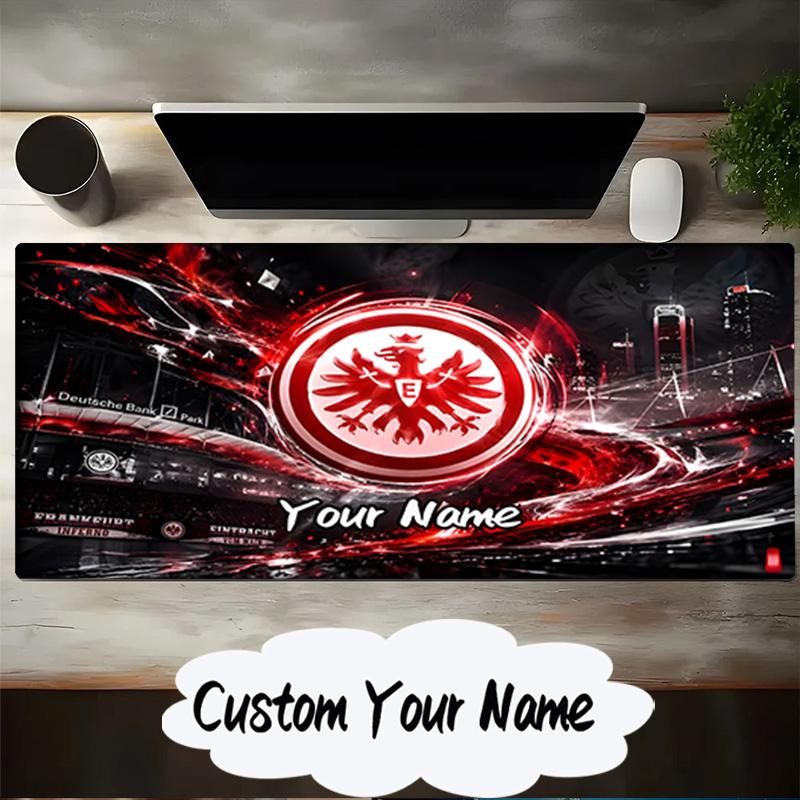 Custom Name Mouse Pad Eagle Crest Frankfurt Emblem Mouse Pad, Gaming Mouse Pad, Keyboard Pad, Desk Decor for Computer Notebook Fan Birthday Gift