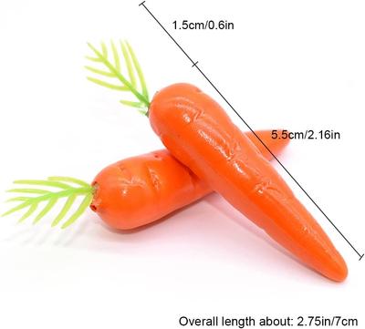 Décoration Carotte Artificielle Fausse Carotte Mini Carottes Réaliste Décoration de Pâques Pour Convient à Tous les Âges Accents de Décoration Intérieure