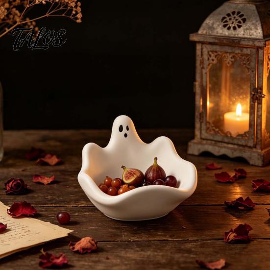 Aromatherapy Wax Container Halloween Ghost Storage Bowl Silicone Mold, DIY Jewelry Dish Candy Small Resin Casting Mold Desktop Organizer for
