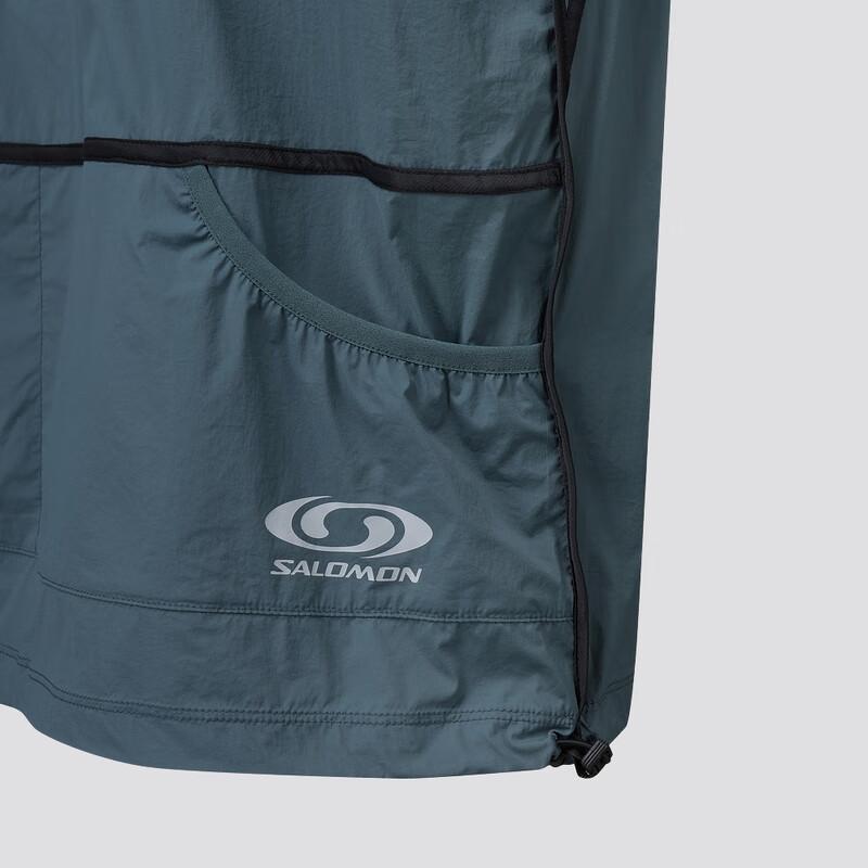 SALOMON Pinnacle Lt Short Logo Crew Neck Loose Fit T-Shirt Men Tops Bright-Charcoal C28051