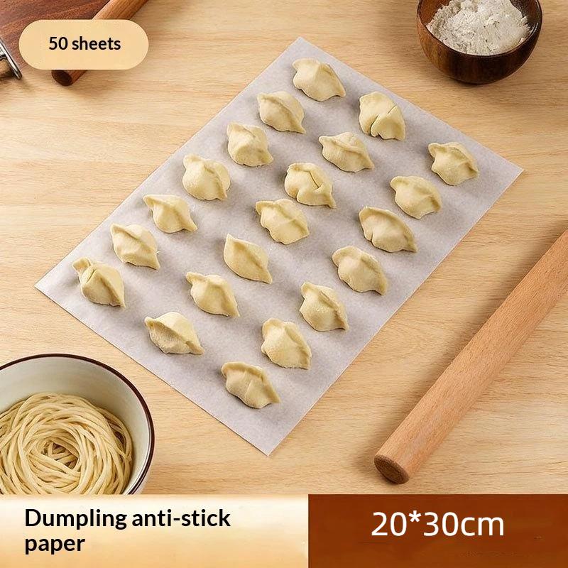 Dumpling Steamer Non-Stick Paper 50/100Pcs Food Grade Oil Proof Liner for Baozi Steaming Baking Home Kitchen Use