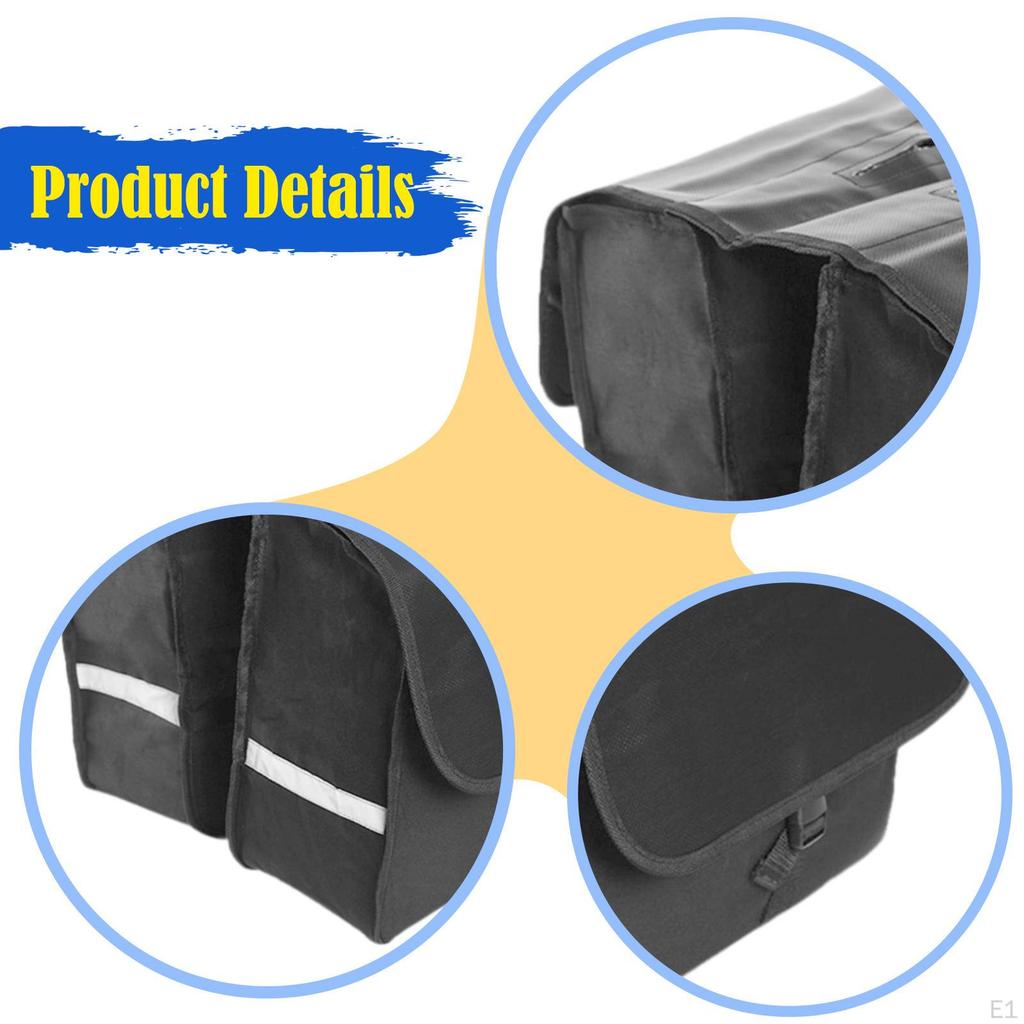 Bicycle Rear Rack Bag Bike Seat for Commuting