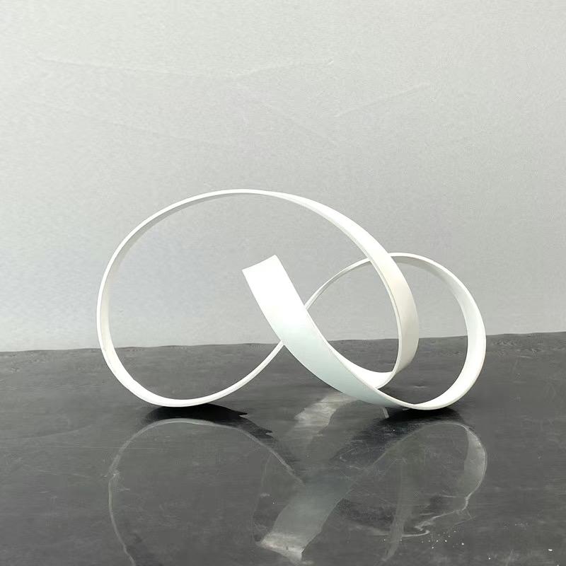 Metal Handicraft Abstract Knot Geometrically Wound