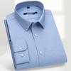 Men's Solid Business Casual Long-Sleeved Shirt