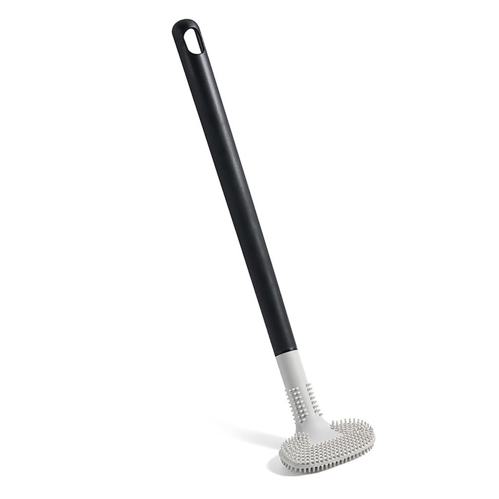 Silicone Toilet Brush Cleaning Hanging Long Handle Wall Mounted Toilet Brush for Washroom