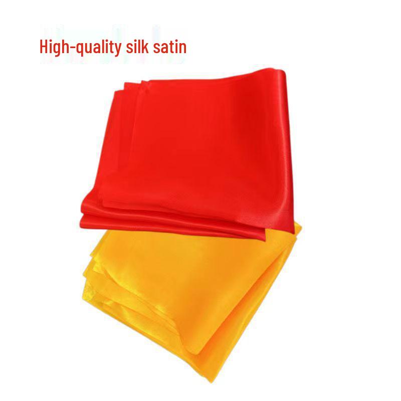 Red Silk Ribbon Dance Props: Free Shipping Drumsticks, Gongs, Cymbals, Square Scarf, Waist Drum & Square Dance Accessories