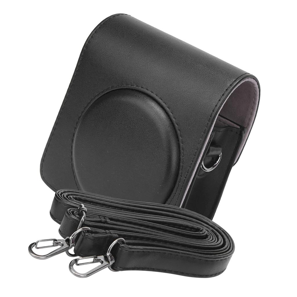 PU Leather Portable Single Shoulder Camera Case Protective Pouch Cover Bag for Fujifilm Instax mini70Black