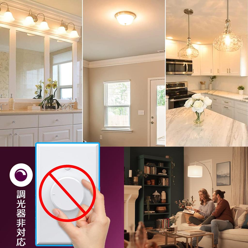 GOHDLAMP LED Bulb, Warm White, 100W (13.5W), Non-Dimmable, A19E26 Base, 1600lm, High Brightness, Wide Beam Distribution, Energy-Saving,