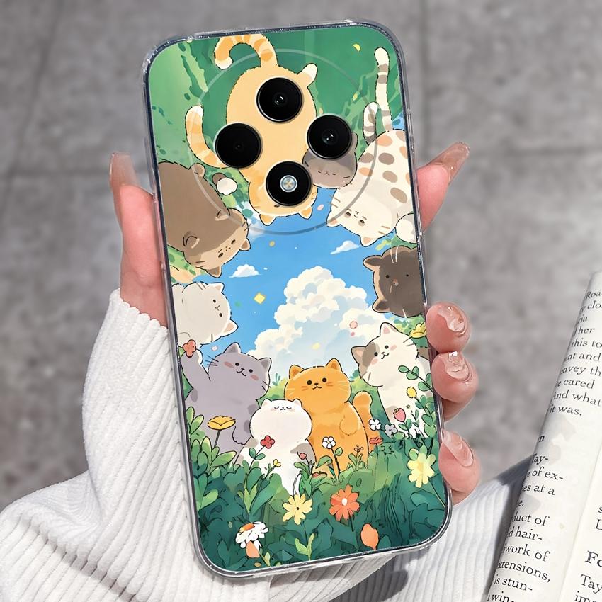 For OPPO F27 F29 F21 F19 F17 F11 Pro F15 F7X Phone Cover Cute Panda Piggy Patterns Transparent Ultra Thin TPU Premium Protection Case For OPPO Housing