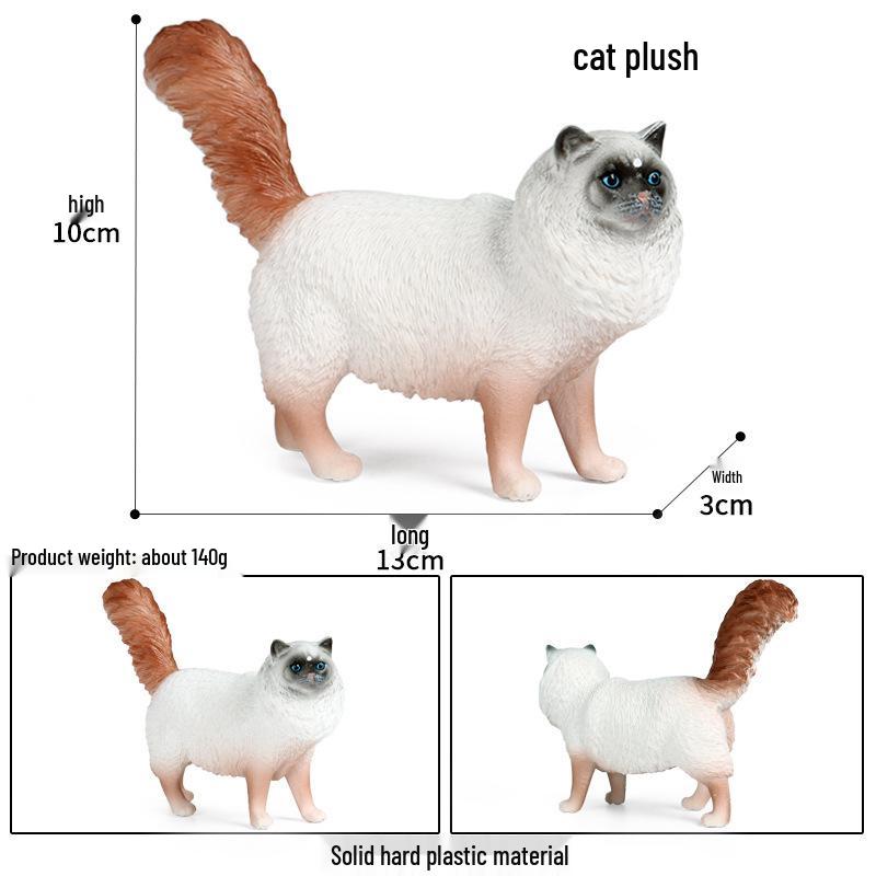 British Shorthair Kitten Simulation Toy - Cute Cognitive Birthday Gift for Kids