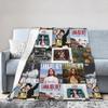 Coperta Lana Del Rey Pile Corallo Peluche Primavera/Autunno Portatile Super Calda Coperta da Lancio per Letto Auto Trapunta