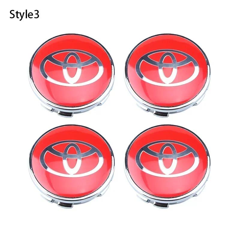 For Toyota JAI34pcs 60mm Car Tyre Wheel Center Hub Cap Badge For Toyota C-hr Prado Rav4 Yaris Hilux Prius Avensis Corolla Camry Accessories