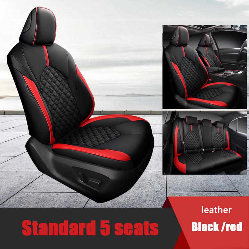 Custom Car Seat Covers For Toyota Camry Hybrid  2018- 2025 Interior Accessories Faux Leather All-Weather Protection
