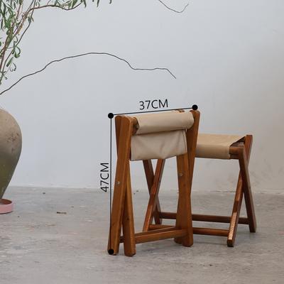 Klapphocker mit Massivholzstruktur, Hocker zum Schuhe wechseln an der Haustür, für den Transport im Freien konzipiert, Stuhl für Bed & Breakfast